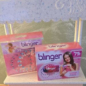Blinger Celestial Dreams Starter Kit 75 Gems & Refill Pack, Bling For Hair New